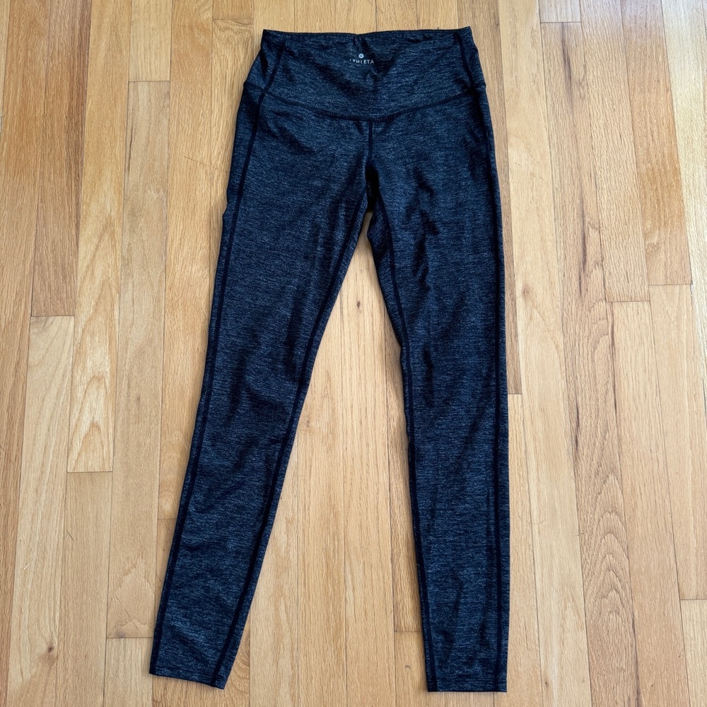 Athleta Dark Gray Black Leggings XS